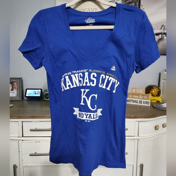 Kansas City Royals Women's V-Neck Tee - Picture 1 of 4